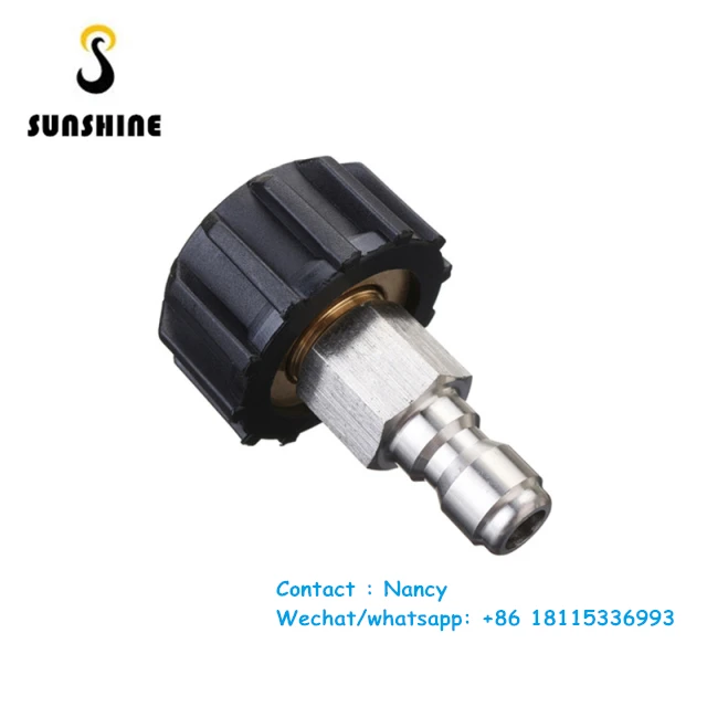 1/4 Inch Male High Pressure Washer Adapter Quick Release Connector Foam