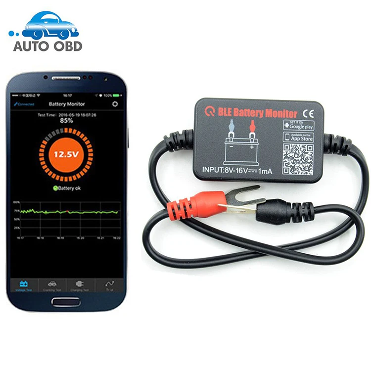 Original QUICKLYNKS BM2 12V Battery Tester / Bluetooth 4.0 Car Battery Monitor for battery health , cranking /charging test