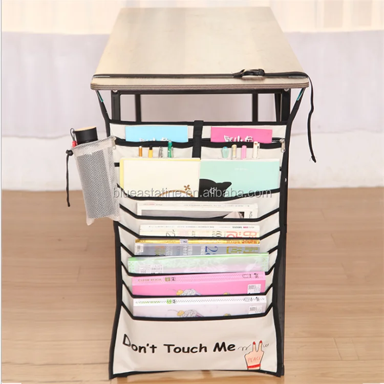 
students desk table book organiser hanging bag 