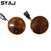 smoked clear lens Front Turn Signal Lights for 2007-2017 Jeep Wrangler Front Grill Turn Signal Light Amber Side Marker Lights