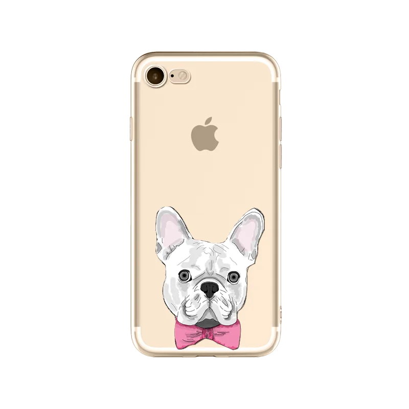 

Cute Ultra Slim TPU Puppy Dog Phone Case For iPhone X XS MAX XR