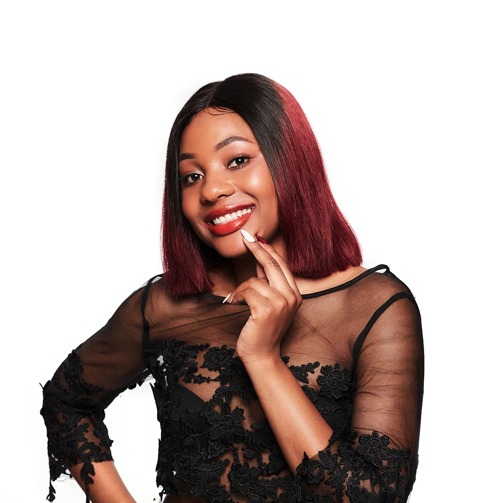 100 Mexican Ombre Human Virgin Raw Hair Weaving Product Layered U Part