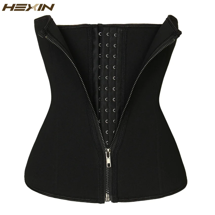 

HEXIN Double Control Waist Trainer Corset Body Shaper Tummy Fat Burning For Sweat Sauna Waist Trainer Slimming Belt