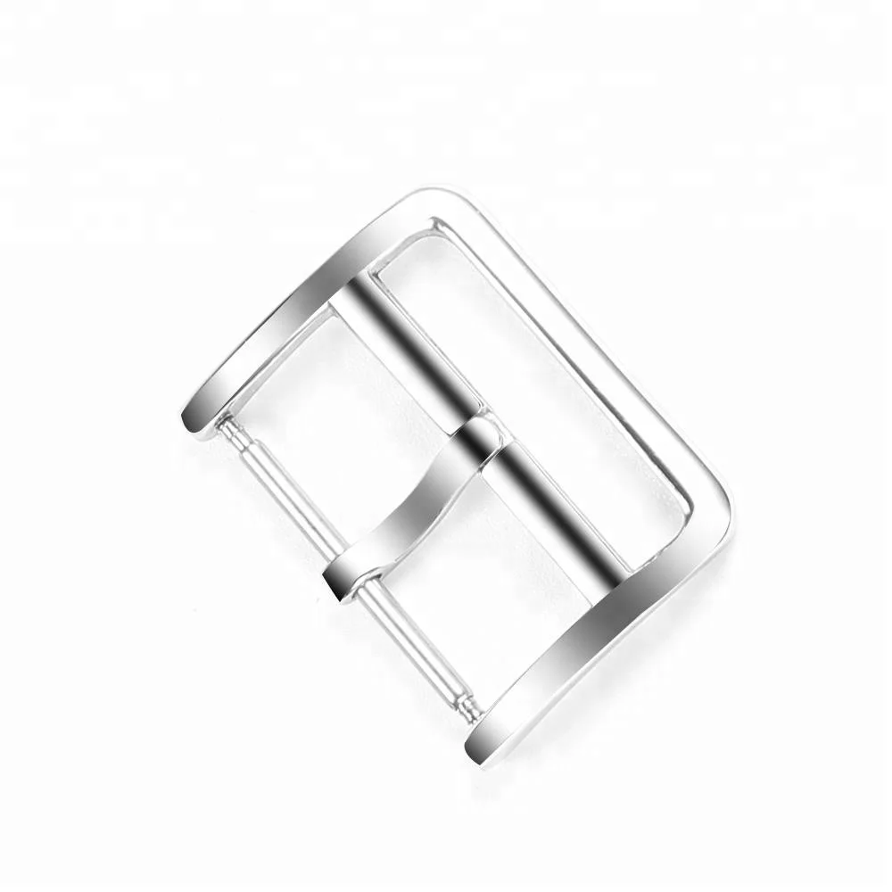 

Wholesales Stainless Steel Clasp Buckle for Apple Watch Buckle Watch Band Watch Strap Tri-glide Buckle, Silver