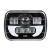 WUKMA Factory high low beam with DRL Engineering Equipment Square led 5x7 headlight for Car Truck