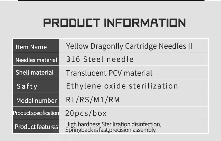 Yellow Dragon Cartridge Needles II