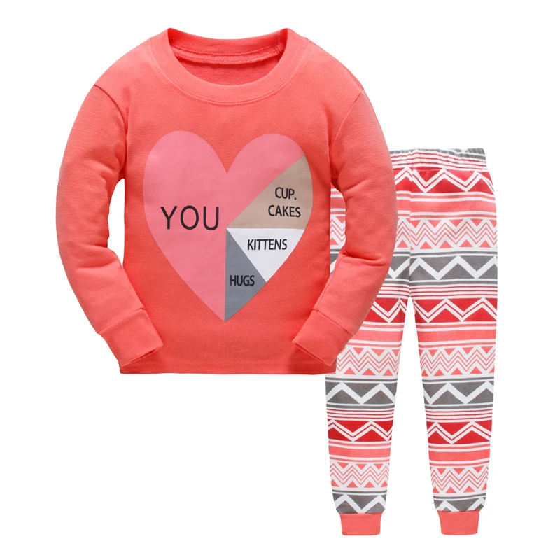 
winter hot sale wholesale kids cotton pajamas 