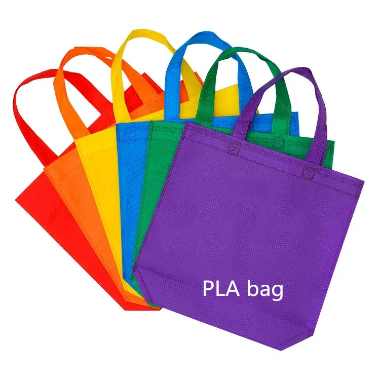 
Customized Logo Printed Tote Bag Foldable Reusable Shopping Folding Non Woven Bag With Handle 