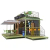 Directly manufacturer low cost prefabricated modular bar container design 20ft portable expandable shipping container shop