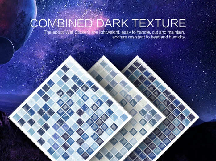 Peel And Stick Backsplash Wall Tile High Gloss 3d Look Adhesive Vinyl