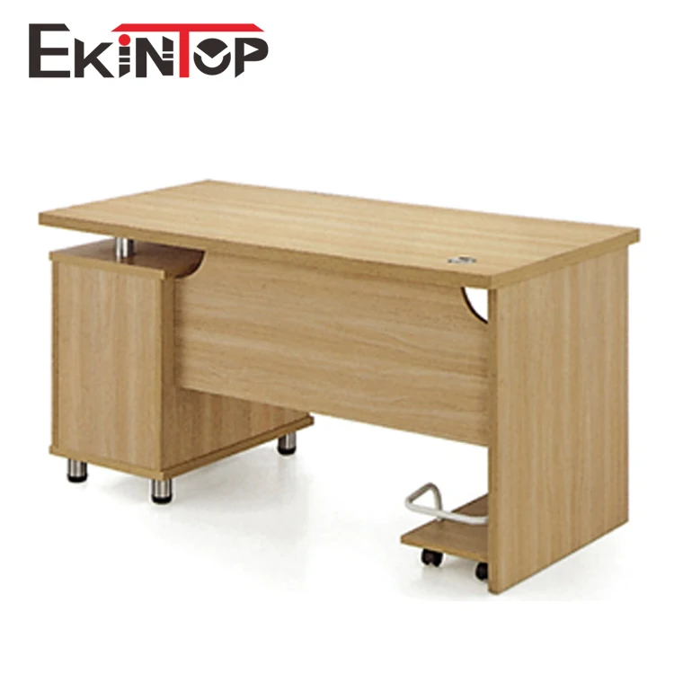 Ekintop Wooden Computer Table Stduy Table With Bookcase Computer