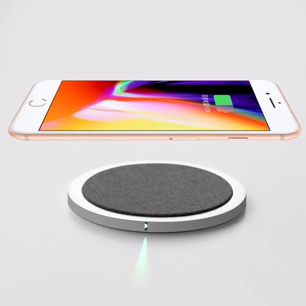 Fast Wireless Charging Pad Crystal Material With Qi Ce Fcc Rohs