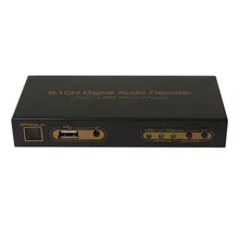 AC3 DTS Digital audio decoder SPDIF Coaxial to 5.1 DTS AC3 Audio Decoder with USB Converter Surround Sound Rush