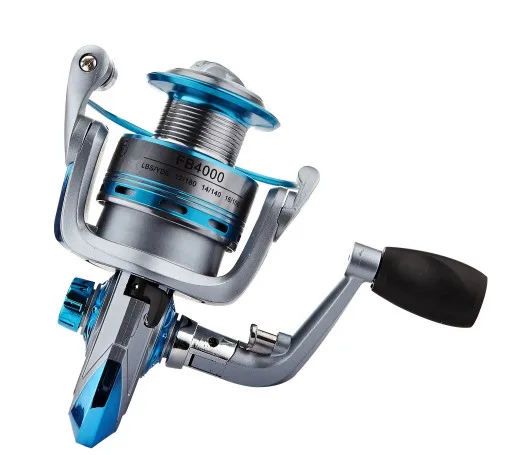 

FB5000 Japanese Ryobi Spin Fishing Reel, Sliver and blue
