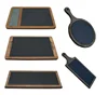 Best Selling Products Restaurant Bamboo Serving Tray With Steak Stone Cooking Grill