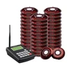 popular wireless restaurant paging system round red pager