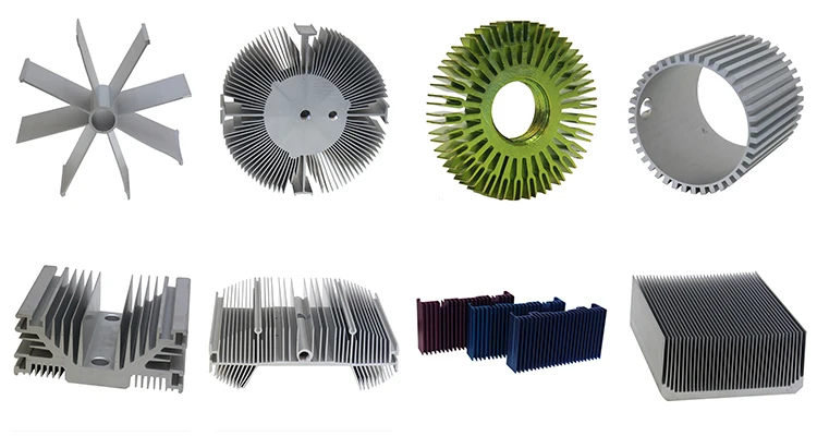 Precision CNC machining die casting aluminium cpu / led heat sink 50w, heat sink aluminum