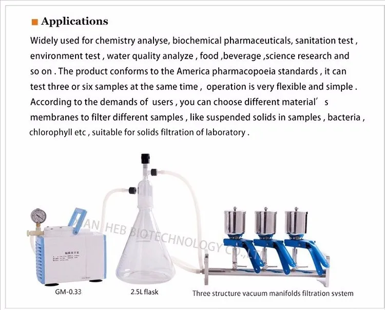 Best Price Multiple Manifold Vacuum Filtration Apparatus System Glass