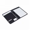 a4 organizer presentation folio custom embossing logo leather portfolio folder