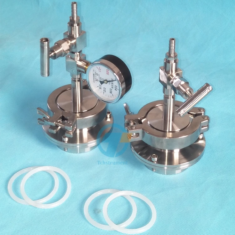Stainless Steel quick clamp Flange vacuum sealing assembly for tube vacuum furnace with factory price