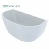 GreenGoods Hot D Shaped Inflatable Fiber Back to Wall Bath Tub