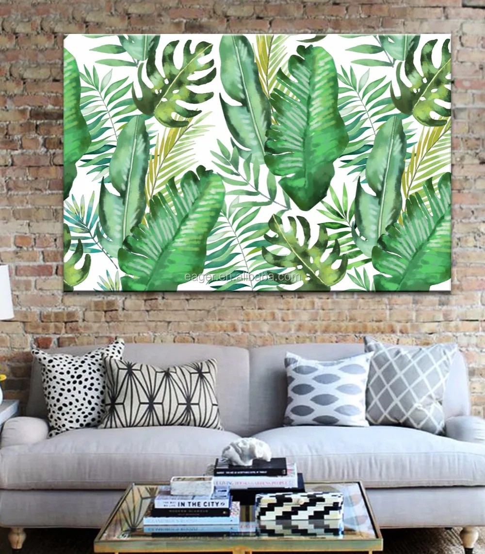 Customized Green Plant Picture Wall Decor Art Print Paintings On Canvas ...