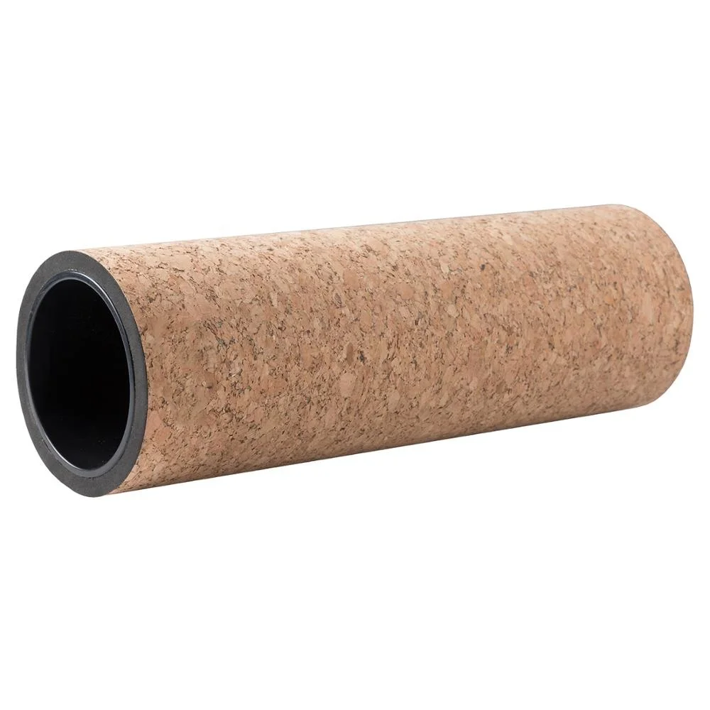 Yoga natural foam/cork abs/pp comfortable custom massage wheel roller  for Physical Fitness