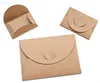 Handmade Die Cutting Brown Kraft Vintage Mini Gift Envelope for Gift Card without Double Adhesive Tape