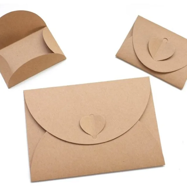 die cutting brown kraft vintage mini gift envelope for gift card