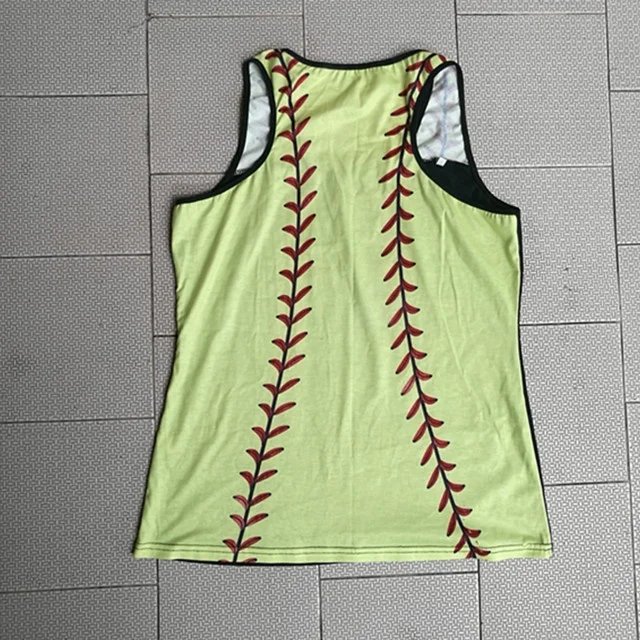 

Wholesale Personalized Unisex Summer Baseball Softball Sports Tank Top, As picture show