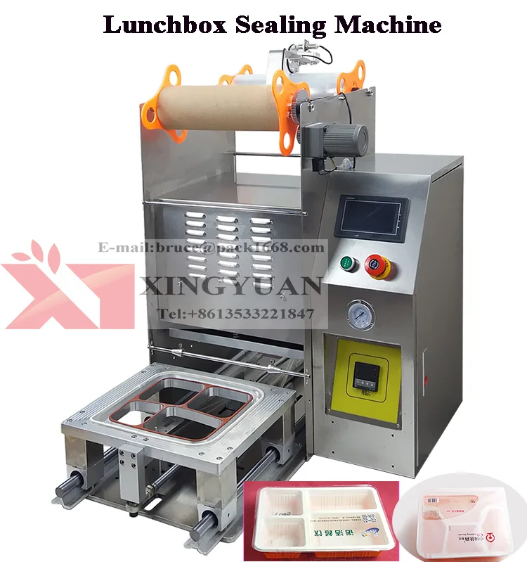 
Automatic Food meal tray/vegetable sealing machine/Customized tray size automatic sealer machine 