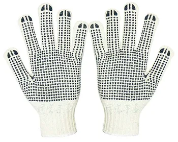 Pvc Dotted Cotton Knitted Working Glove For Hand Protection - Buy Pvc ...