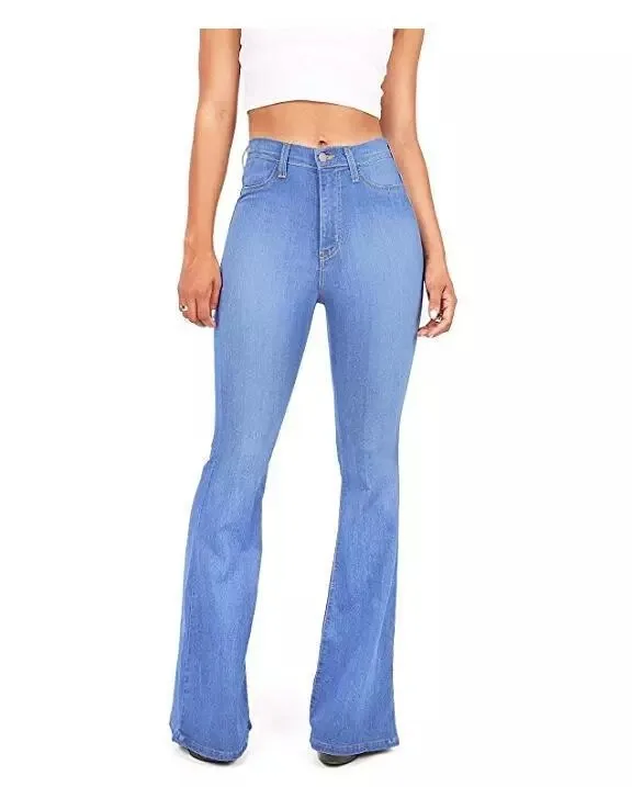 

2019 Australia popular style ladies boot cut high waist denim jean pants slim trousers women's flare jeans women