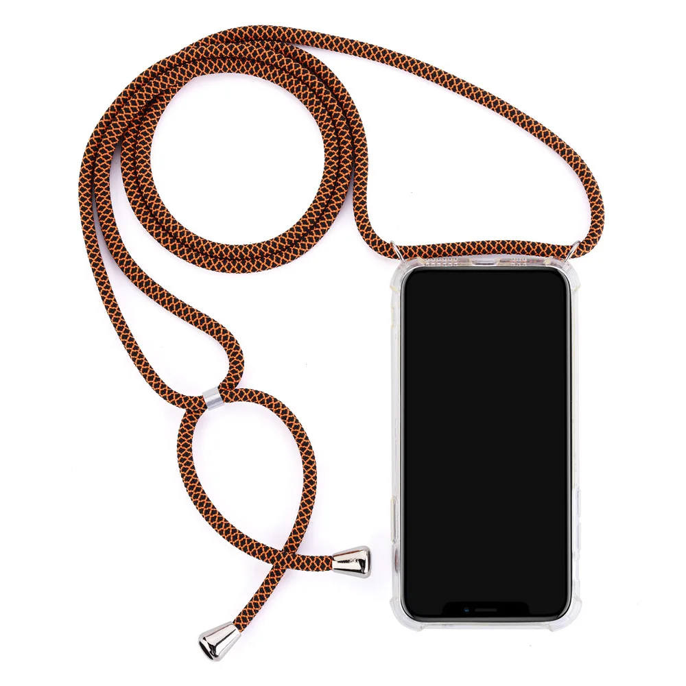 

Shockproof TPU Necklace Phone Case Key Chain Crossbody Neck Strap Cord Rope Phone Case For Iphone XS, N/a