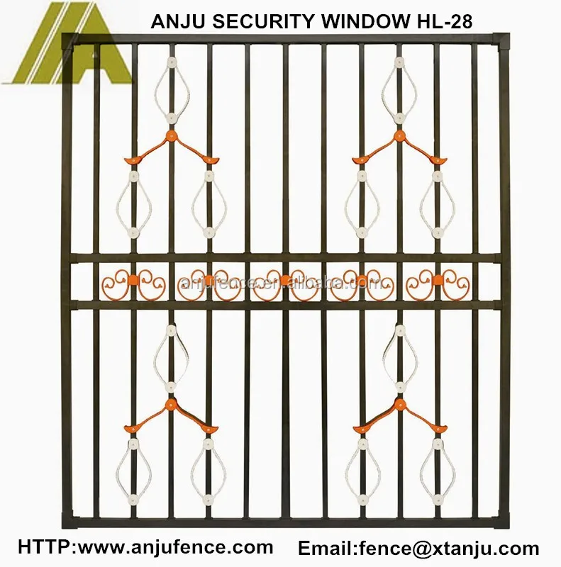 
2015 hot sales steel window grill design 