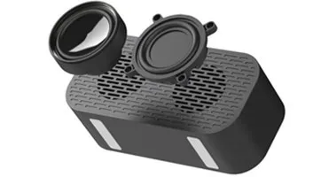 portable mirror bt speaker handsfree stereo bass speaker with fm radio - ANKUX.COM