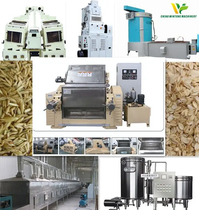 Complete Oat Flakes Production Line Instant Oatmeal Processing Plant