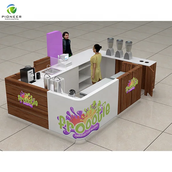 

Graceful Fast Food Kiosk Ice Cream Furniture Cafe Furniture, Customized color