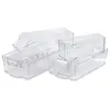 Clear Stackable Storage Containers Fridge Food Bins Freezer Organizer Bin Set Acrylic Bin with Handle for Home Refrigerator