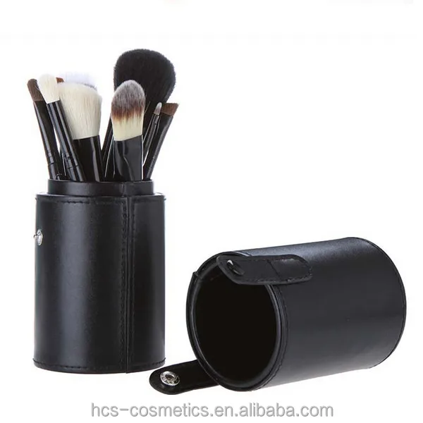 

Professional 12pcs/set Cosmetic Brushes Set With Leather Cup Holder eyeshadow brush, Green;purple;red or customized color