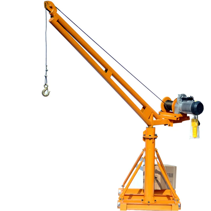 outdoor mini crane capacity 500kg lifting height