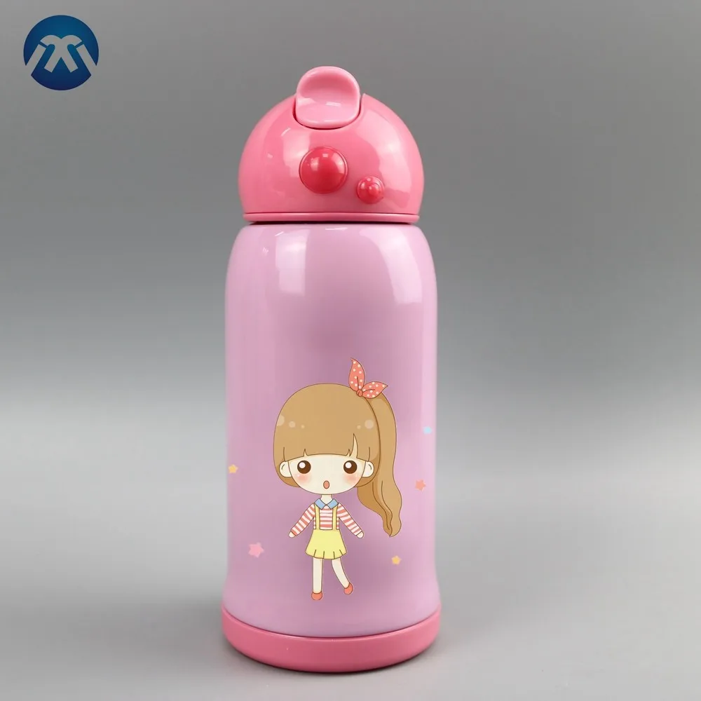 100ml/150ml/200ml/300ml /500ml Lovely Stainless Steel Baby Milk Bottle ...