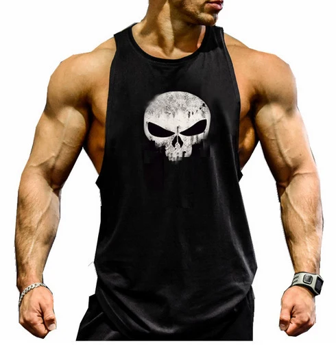 

2018 dip cut stringer tank mens tank top gym tank top stringer vest, Blank;white;bllue;grey