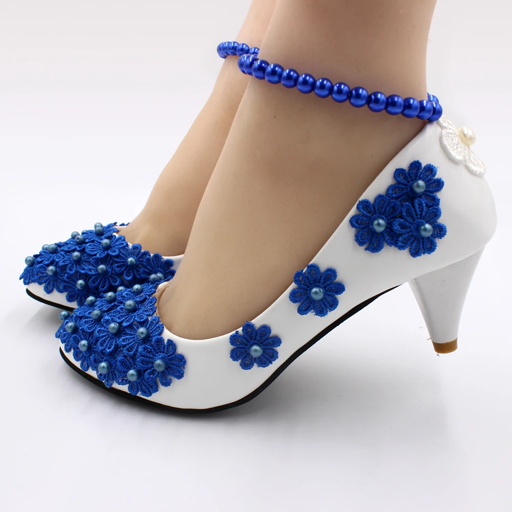 sapato de noiva azul royal