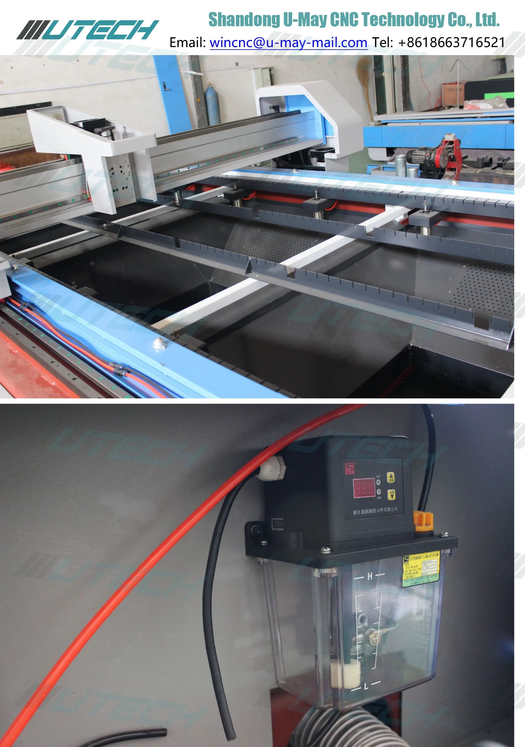 Low cost metal fiber laser cut machine for engineering machinery 1530