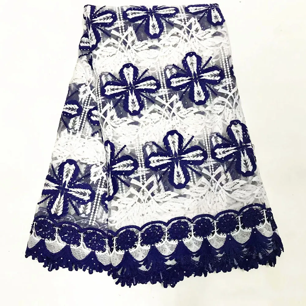 

Beautifical blue rhinestones lace mesh dress women soft tulle fabric ML7N170, Can be customized