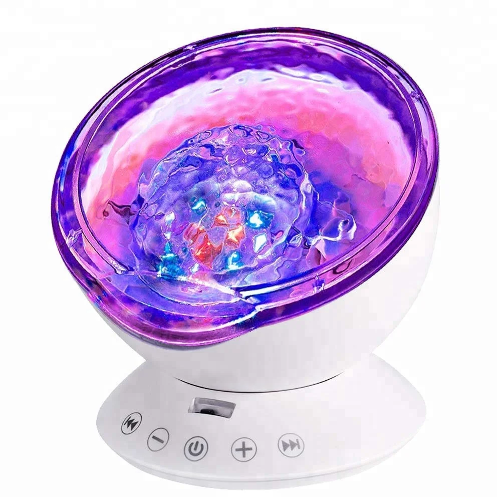 Ocean Wave Night Light, Best  Projector Mood Lamp Trippy Ambient Color Changing LED for Baby Teens Boys Girls Starry