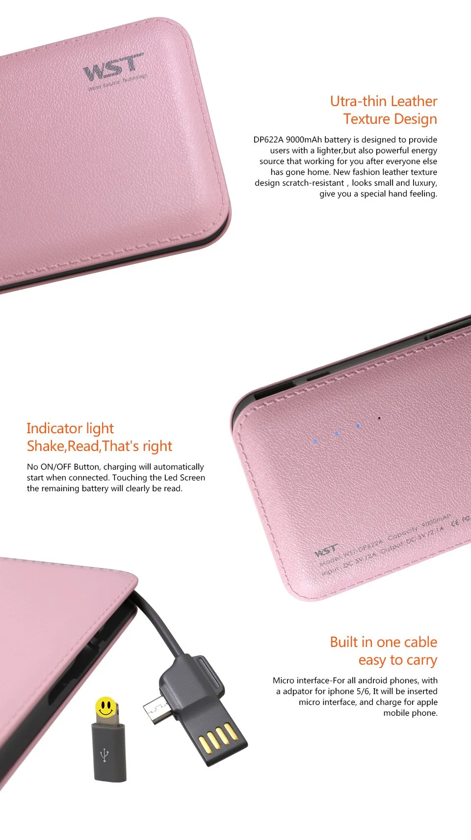 Dual Ic Protective System 9000mah Manual For Smart Mobile Phone Power