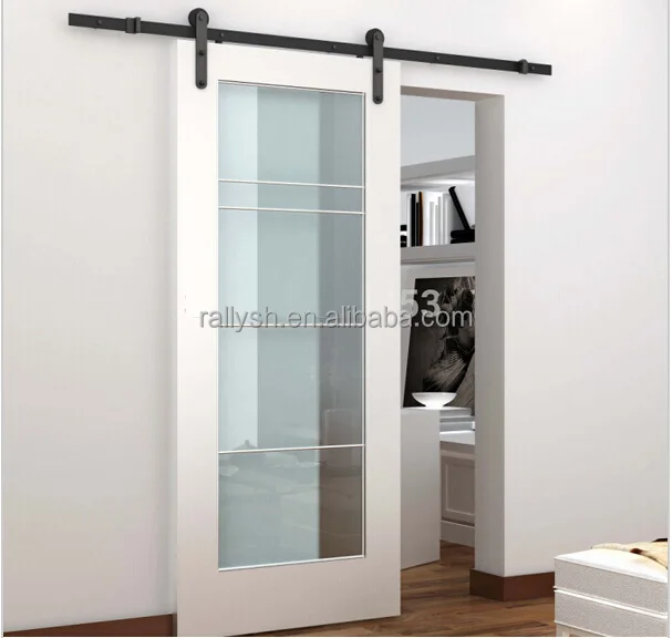 Classic Sliding Top Mounted Barn Wood Door Hang Roller Track