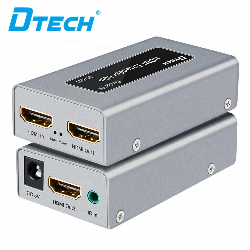 

DTECH 1080P 60hz IR HDMI Super Network Extender 60m by Cat5e/6